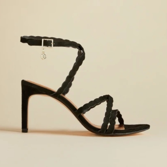 NEW Ted Baker London LILLYS Scallop Suede Sandals - Picture 7 of 9
